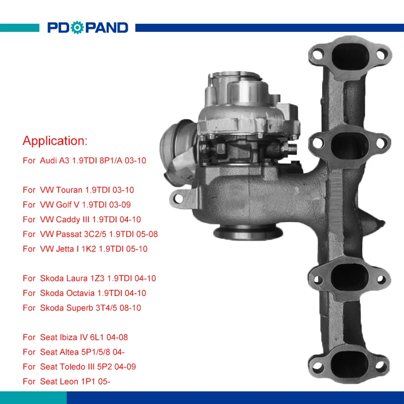 motor turbo kit turbocharger part BV39 GT1646V for VW AUDI