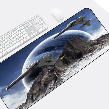 

Congsipad Spacecraft Cool Battleship Star Wars Space War Pattern Mousepad Table Mat As A Gift for Friend and Pc Computer Deskmat