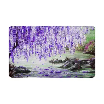 

Flowering Tree on The River Bank Indoor Doormat Non Slip Front Entrance Door Mat Rug