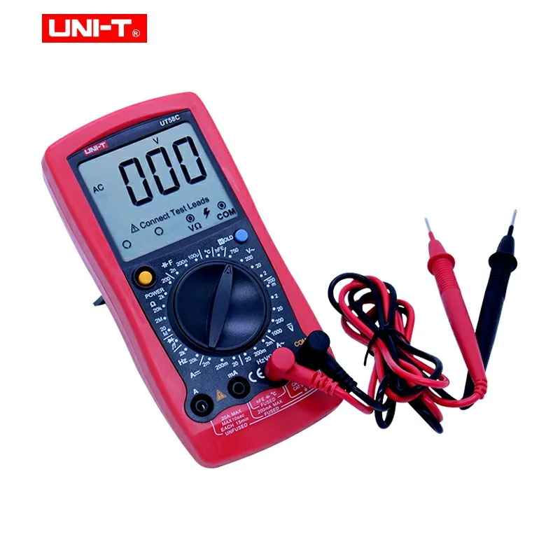 

UNI-T UT58C Ammeter Multitester DMM Digital Multimeters DC/AC Voltage Current Resistance Capacitance Tester Data