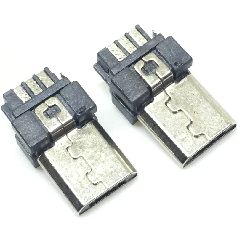 20 unidszócalo 5 P cabeza mini USB macho tipo de línea de soldadura 4