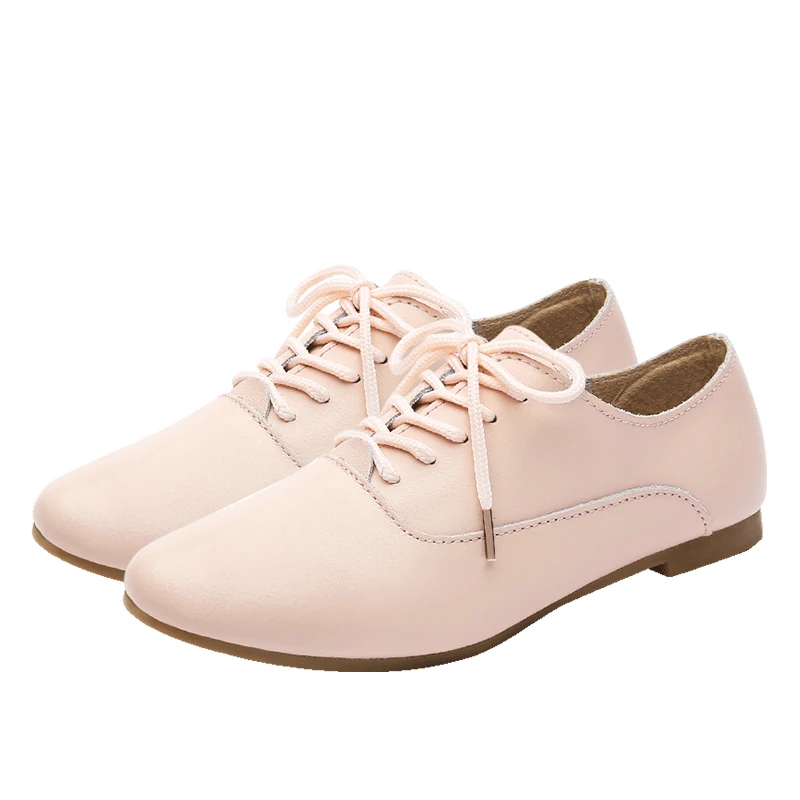 

Women's Lightweight Derby Flat Oxfords For Women Shoe Lightest Weight Premium Genuine Cow Leather Comfort Travel Walking Shoe
