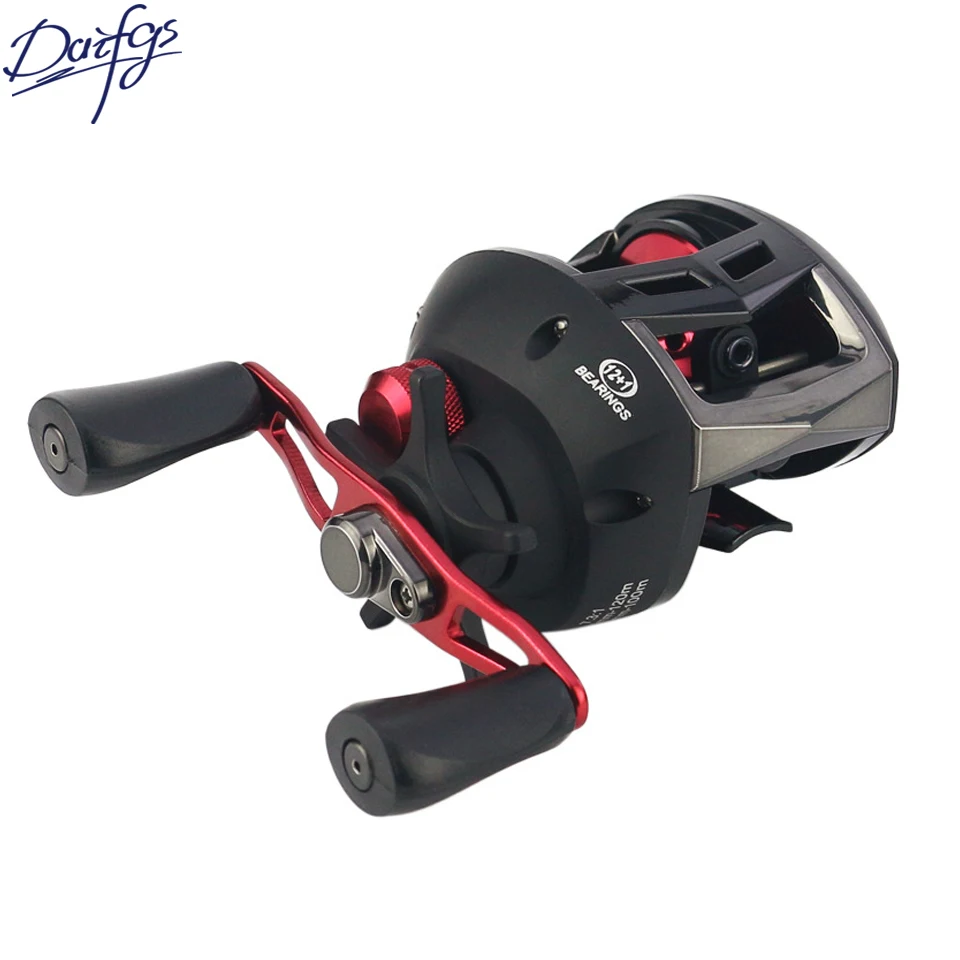 Baitcasting Fishing Reel 7.3:1 Baitcasting Reel 12+1BB Fishing Wheel Stainless Ball Bearing Low Profile Reels Spinning Reels