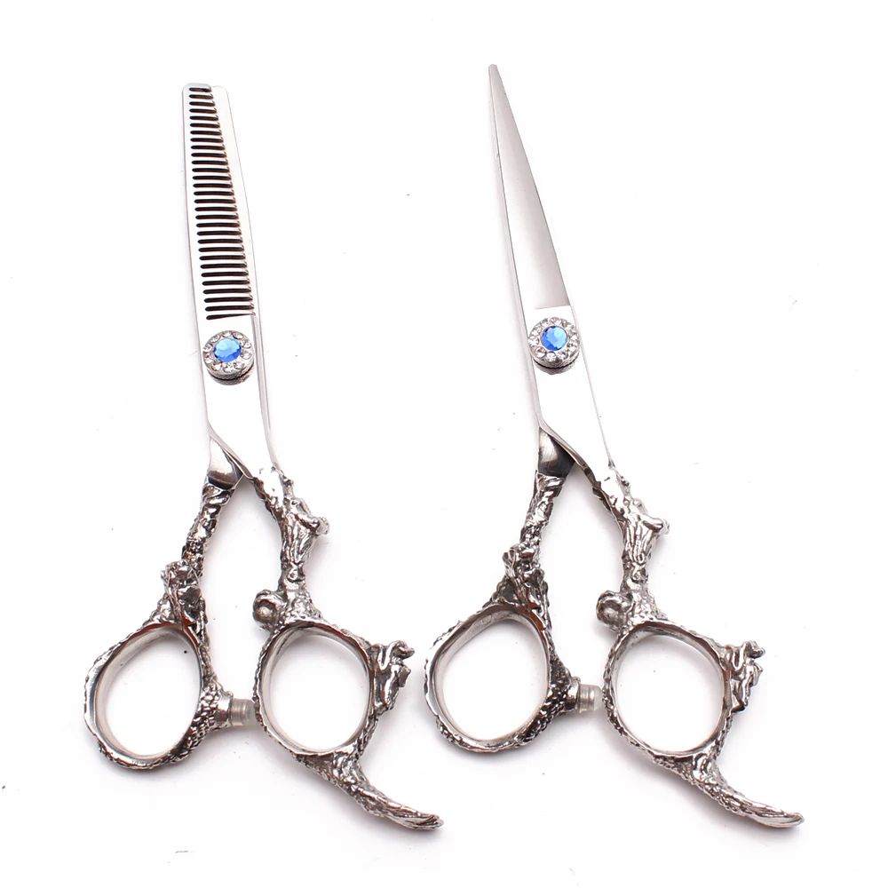 

5.5 inch 16cm JP 440C Customized Logo Professional Hairdressing Scissors Thinning Scissors Cutting Shears Salon Hair Scissors