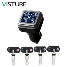 5 шт. в партии внутренний TPMS Visture t05n автомобиля Охранные системы и безопасность Мониторы Системы 4 Сенсор Температура сигаретного зарядки