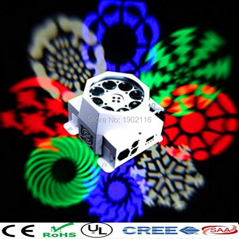 

Amazing DMX512 NEW 8*3W RGBW 4IN1 LED Eight Eyes patterns led effect lighting disco dj party lights LED lamp chandelier
