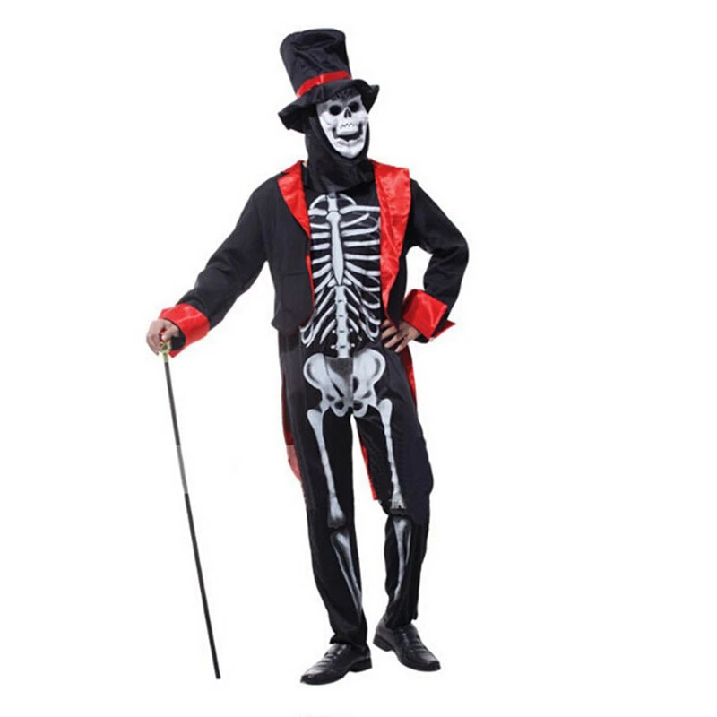 スケルトン衣装男性の休日の衣装スケルトン衣装ハロウィーン仮装ゴーストコスプレ悪魔魔女の服 Skeleton Costume Costumes Skeletonwitch Clothing Aliexpress