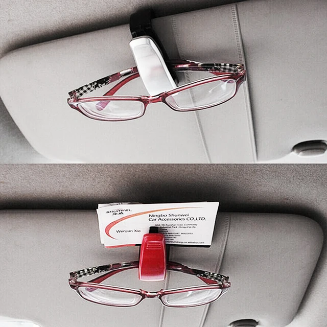 Universal Car Auto Sun Visor Glasses Box Sunglasses Clip Card Ticket Holder Auto Accessories Interior 6ee592b94717cd7ccdf72f: Black|Blue|Gold|Red|SLIVER