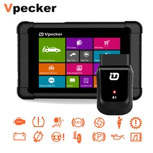 Vpecker E1 OBD2 Автомобильный сканер с планшетом через wifi полная система автоматический диагностический сканер двигателя ABS SRS Автомобильный сканер