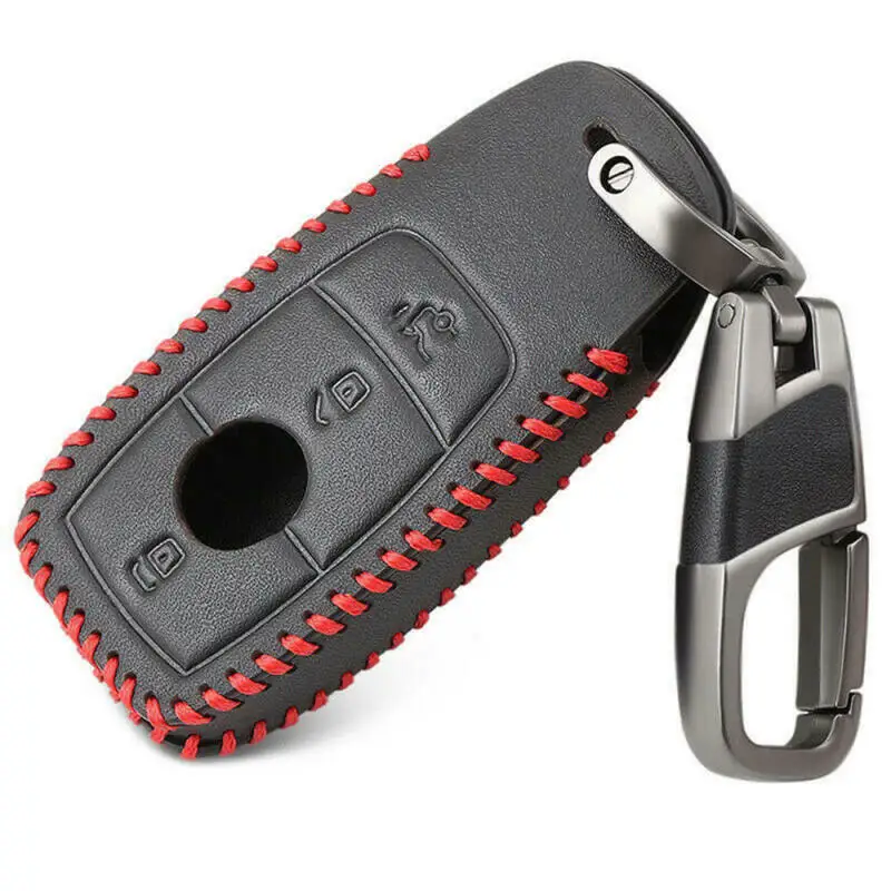 

Fit For Mercedes-Benz W213 E200 E260 E300 Leather Car Key Case Cover Accessories