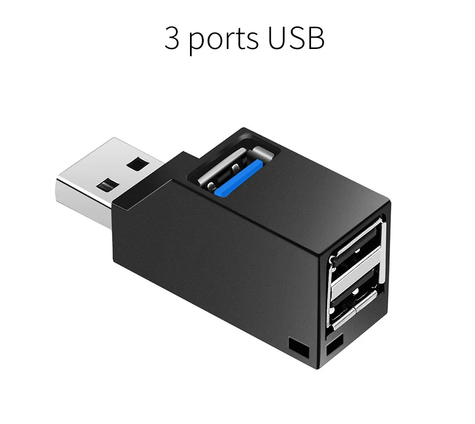 4 Port Multi HUB Splitter Expansion Cable Laptop PC Adapter With Switch USB 3.0