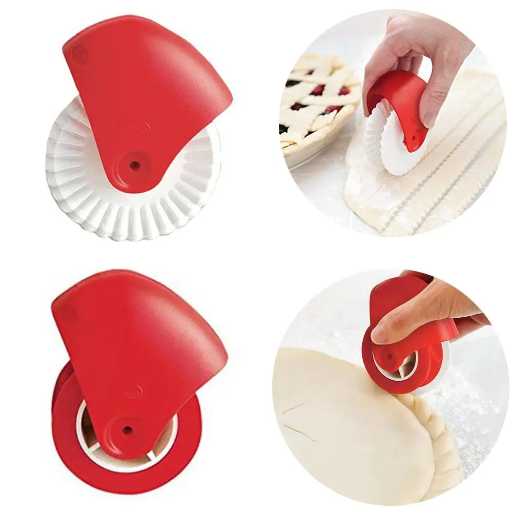 

Pastry Wheel Roller Manual Pastry Cutter Decorator Cutter Pizza Pie Crust Manual Shaping Baking Pastry Tool