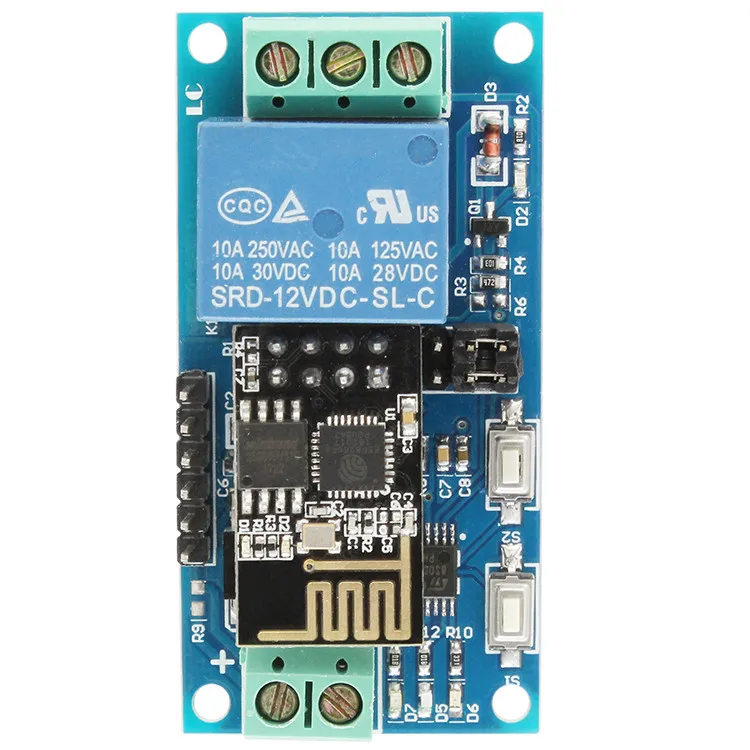 Релейный модуль Wi Fi 12 В ESP8266 умный дом IoT для мобильного приложения дистанционный