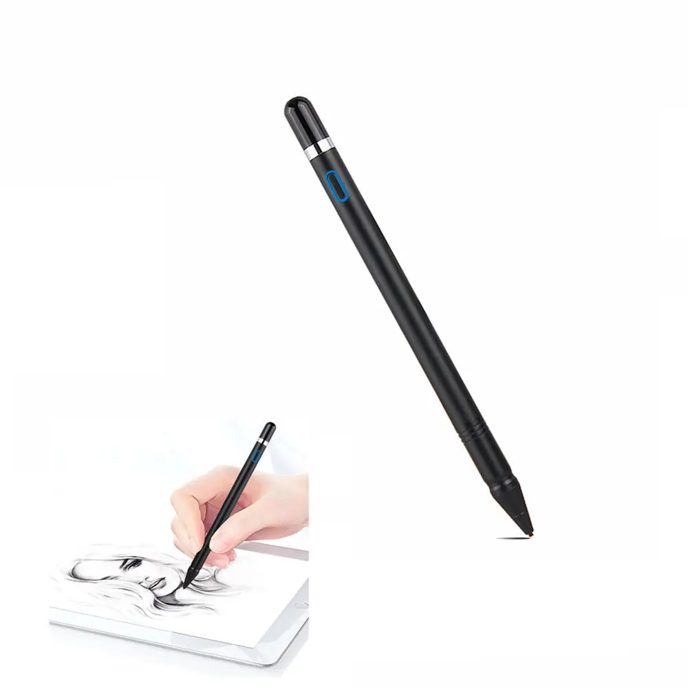 

Capacitive Touch stylus Pen Screen Pencil Portable High Precision NIB 1.3 mm Active Tablet Pen Stylish Painting Rechargeable
