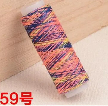 Цветная нить для шитья/нить для шитья с высокой интенсивностью/Цветная градиентная линия/5 разных цветов s швейная нить - Цвет: 59