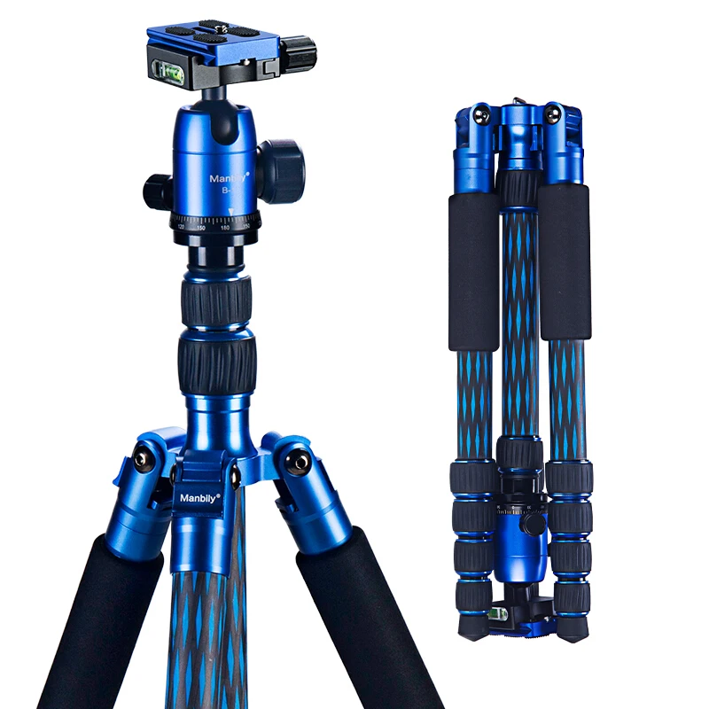 

Manbily CZ-306 Tripod Color carbon fiber professional SLR camera portable triangle bracket Blue