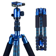Manbily CZ-306 Stativ Farbe carbon faser professionelle SLR kamera tragbare dreieck halterung Blau