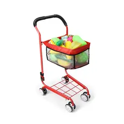 Детская симулятор игрушечный дом Игрушка Корзина большой ребенок тележка супермаркета фрукты дать обувь для мальчиков и девочек лучший