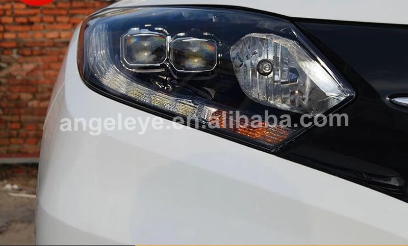 Светодиодная фара для HONDA HRV HR V Vezel передняя 2015 2017 год черный корпус LF|Фара авто в