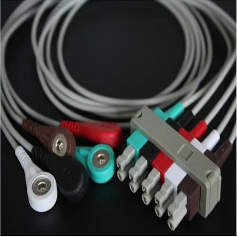 Free Shipping Compatible For Philips-HP 43100A 43110A 43110M/MC 43120A 43200A Leadwire ECG Trunk Cable Medical Wire and Cables |