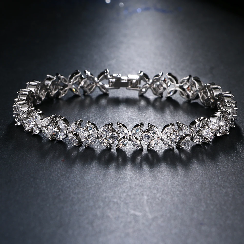 Bettyue, брендовые, модные, очаровательные, Роскошные, ААА, в форме листа, циркон, два цвета, ювелирные браслеты для женщин, витиеватые, свадебные, вечерние, подарок