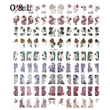 Colorful 3d Nail Art Stickers 108pcs/sheet Adesivos Nail Tips Decals DIY Design Manicure Nail Decoration Tools