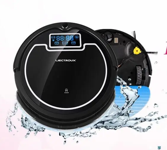 LIECTROUX B2005 PLUS High Efficient Robot Vacuum Cleaner wash Home, Water Tank,LCD,UV,Wet&Dry,Schedule,Virtual Blocker