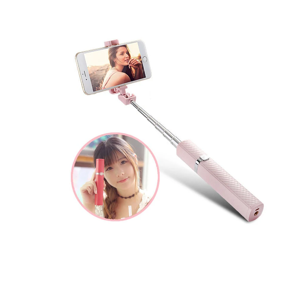 

31 inch Selfie Stick Wire-controlled Aluminum Monopod travel Portable Phone Tripod Action for Go Pro estabilizador celular