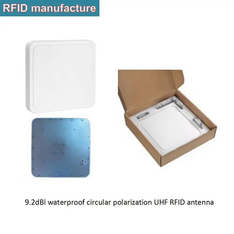 9.2dbi RFID Круговой UHF водонепроницаемый внешний RFID антенна работает с терминал для rfid-меток в диапазоне UHF Impinj R2000+ штативы om бег гонка