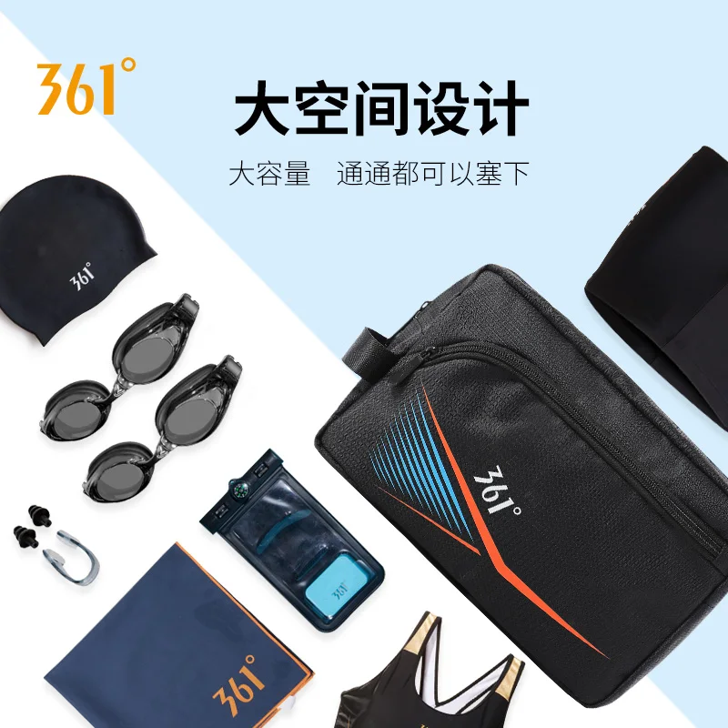 361 Sports Handbag 5L Dry Wet Separate Swimming Bag Men's Fitness Portable Waterproof Storage Bag Gym Pool Beach Outdoor Handbag