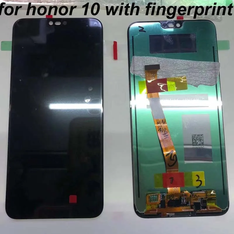 

fingerprint+5.84" For Huawei honor 10 LCD Display Touch Screen Digitizer Assembly for Huawei honor10 COL-AL00 COL-AL10 COL-L29