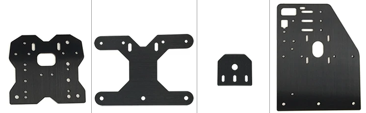 Алюминиевые портальные пластины, OX CNC пластины комплект для OX CNC гравировальный станок, Nema23 шаговый двигатель пластина, 17 штук версия