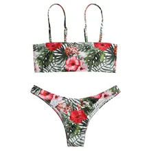 Страусиное женское сексуальное нижнее бельё для девушек набор женский сексуальный раздельный уплотненный бюстгальтер удобный пляжный комплект с принтом