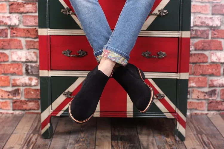 Дизайнерские Роскошные Брендовые мужские модные короткие ботинки «Челси»; мужские зимние ботинки из коровьей замши в байкерском стиле; botas hombre