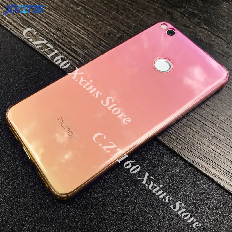 

Gradient Color Silicone Cases For Huawei Honor 8 9 lite v9 v10 6A 7A 7X 6X Soft Phone Shell P10 P9 P8 P20 lite 2018 NEW Case