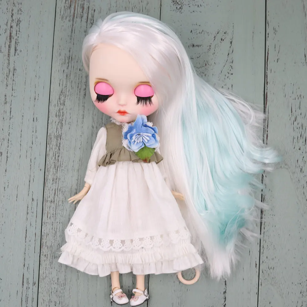 Juliette – Premium Custom Neo Blythe Doll with Multi-Color Hair, White Skin & Matte Pouty Face 1
