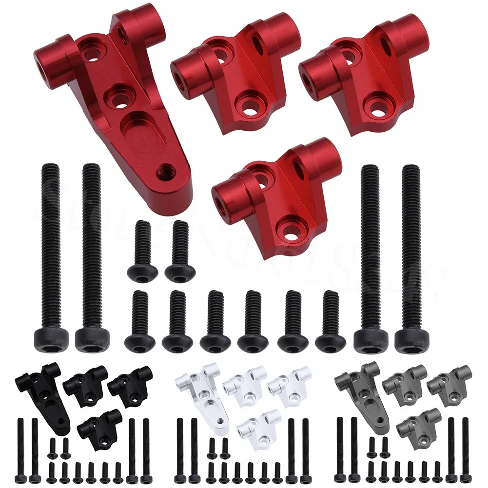 

Trx4 Aluminum Complete Axle Mount Set Front & Rear Replacement of TRA8227 for Suspension Links Traxxas TRX-4 1/10 RC Crawler Car