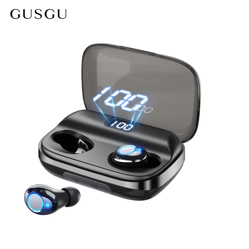 

TWS 5.0 Wireless Headphones 6D Stereo Bluetooth Earphones Sports Headset IPX7 Waterproof Earbuds 4000mAh LED Power Charging Case