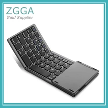 Складной беспроводной Bluetooth 3,0 клавиатура Портативный Мини тачпад мышь клавиатуры для Windows Android