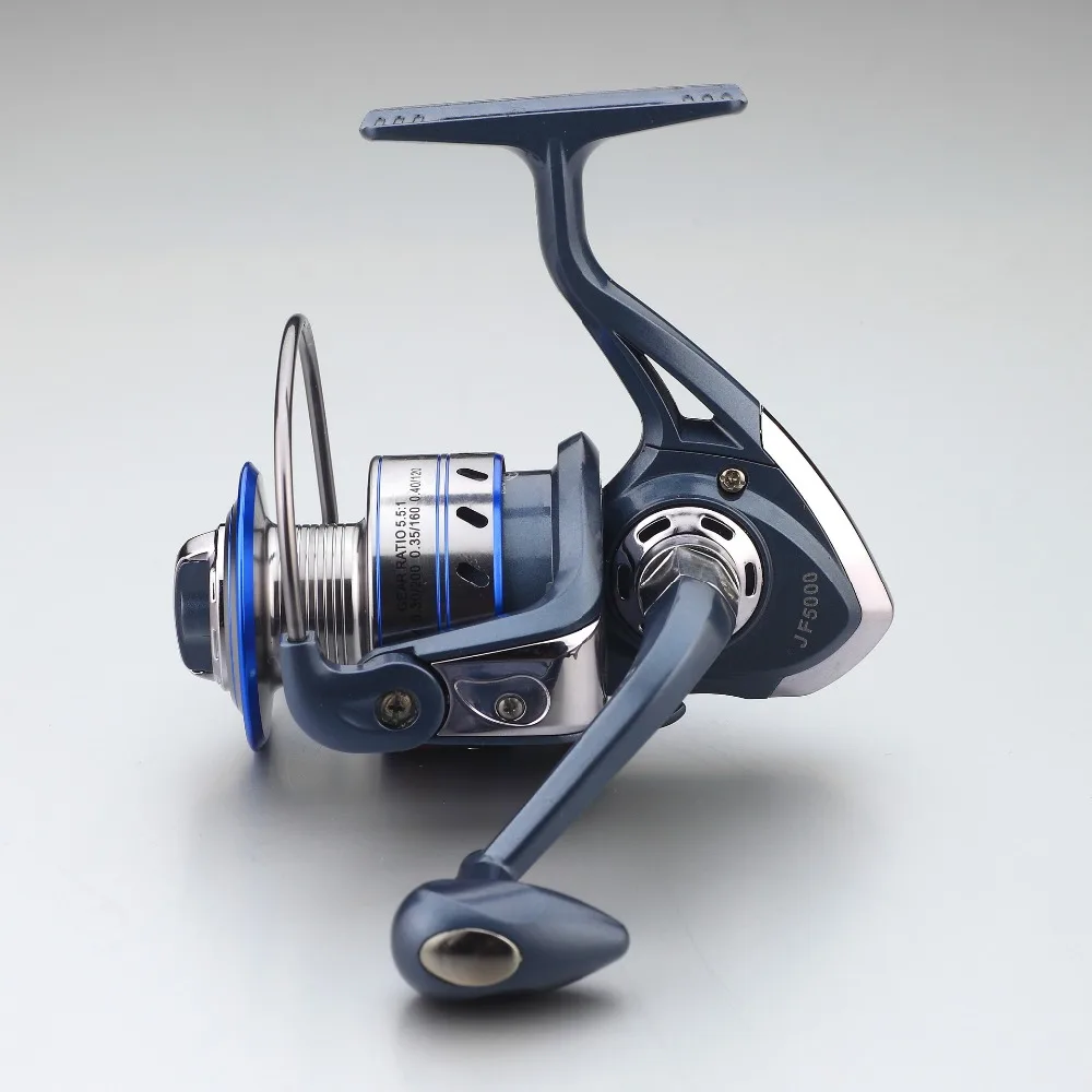 

JF1000-7000 Saltwater 12+1 Ball Bearing Aluminum Left/Right Metal Handle Non-gap Spinning Fishing Reel 5.5:1 Pesca Wheel
