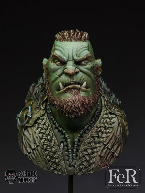 1/12 Ragnok Norse Orc Hero набор из смолы фигура грудь GK фантазия тема без покрытия