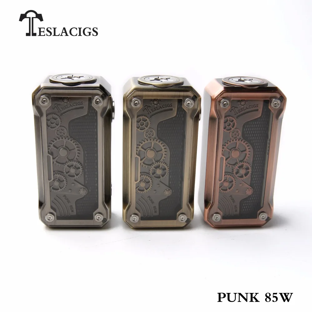 

Electronic Cigarette Box Mod Original Teslacigs Punk 85W KA/TC/TCR Temperature Control fit 510 Thread Atomizer 18650 Battery