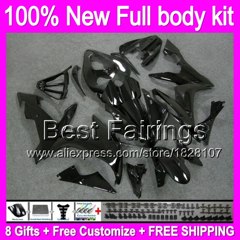 

Fairing ALL Black For YAMAHA YZFR1 04-06 ALL Gloss black YZF1000 YZF R1 04 05 06 13B40 YZF 1000 YZF-R1 2004 2005 2006 +decals