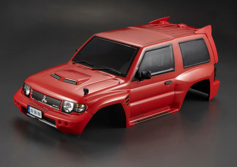 

Killerbody 1/10 on road MITSUBISHII PAJEROO EVO 1998 Finished Body Red (Printed) Light buckets assembled 48403 Red 48402 Silver