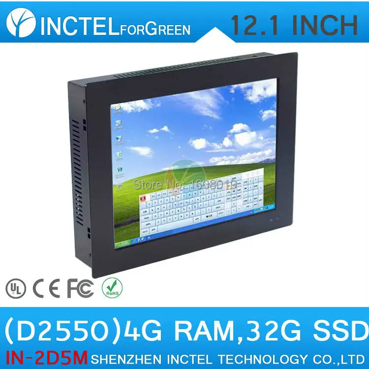 

12 inch Five wire Gtouch TouchScreen All In One PC Computer using high-temperature ultra thin panel with 4G RAM 32G SSD