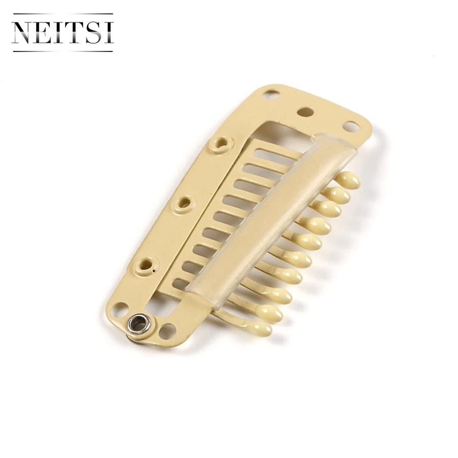 neitsi 80pcs i shape snap clips metal clips for hair extensions diy clip on  2 3cm black brown yellow 2023 - US $22.99