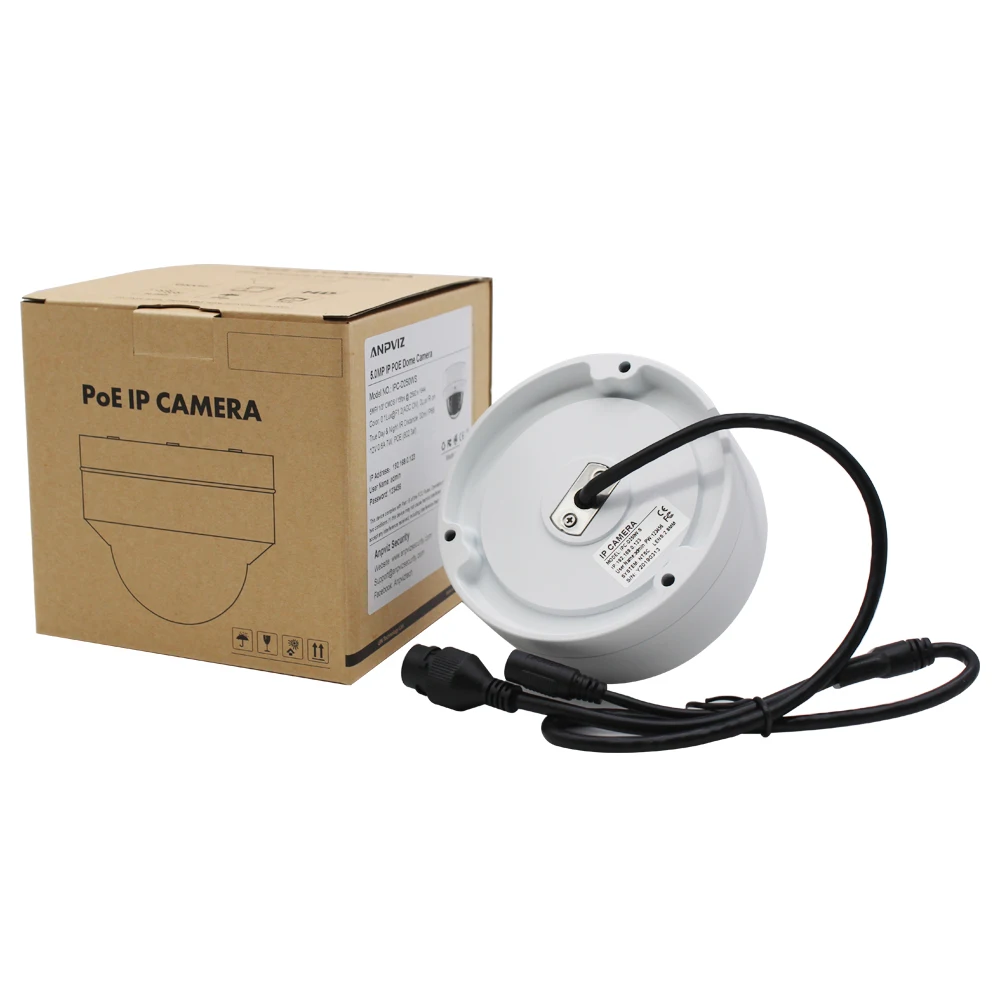  Hikvision Compatible 3MP PoE IP Dome Camera Security Outdoor Night Vision Weatherproof Cam ONVIF 2.