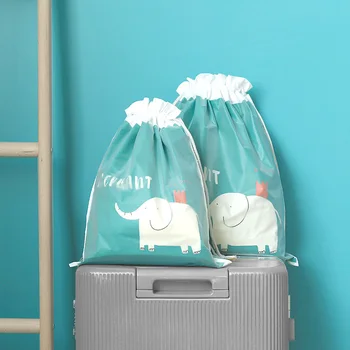 

Creative Waterproof Drawstring Clothing Storage Bags Organizer Modern Home Bedroom Wardrobe Dust Double Travel Beam Storage Bags