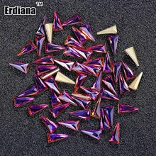 

Erdiana 10pcs/Set 5*10mm Crystal Nail Decoration Rhinestone Nail Art 3d Diamonds Harms Glitter Nail Gems