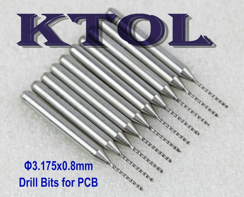 Hi Precision 0.8mm CNC PCB milling bits cutter drill set,Tungsten